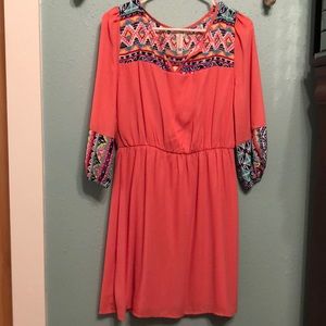 Pink owl dress